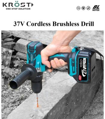 KROST PRO 21V/37V Cordless Hammer Drill Machine with Dual Batteries And Fast Charger