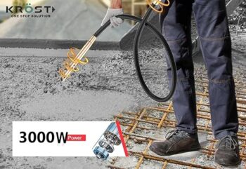 KROST 3000W Extensive 35 mm Concrete Vibrator Drill Needle with Shoulder Belt Strap for Easy Handling (With 1.5mtr +3mtr Needle)