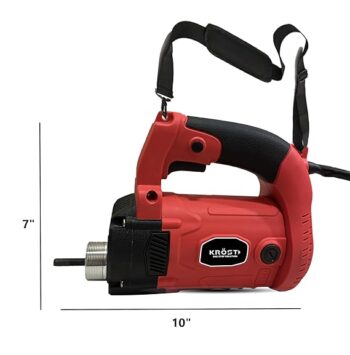 KROST 3000W Extensive 35 mm Concrete Vibrator Drill Needle with Shoulder Belt Strap for Easy Handling (With 1.5mtr +3mtr Needle)