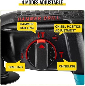 KROST PRO Series Multi-Use Combo Kit, Cordless Impact Drill, Angle Grinder, Impact Wrench,Rotary Hammer,Chainsaw,Pruning Shear, Brushless Motor with 2 pcs Batteries and Fast Charger - Image 8