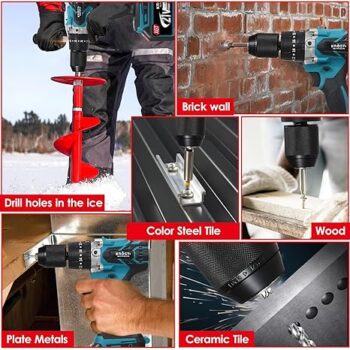 KROST PRO 21V/37V Cordless Hammer Drill Machine with Dual Batteries And Fast Charger