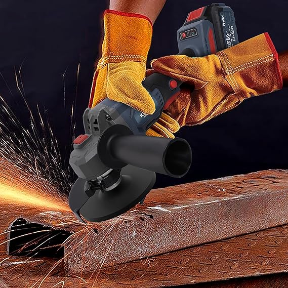 KROST ECO Series 21V Brushless Cordless Angle Grinder 115mm with 4.0Ah Li-ion Double Battery With Smart Variable Speed Control & Battery Indicator - Image 3