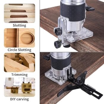 KROST PRO 800W Wood Trimmer, Palm Router, 30000RPM Specially Designed for Wood Working