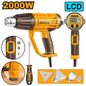 INGCO HG200058 Heat gun with LCD display 2000 W Heat Gun