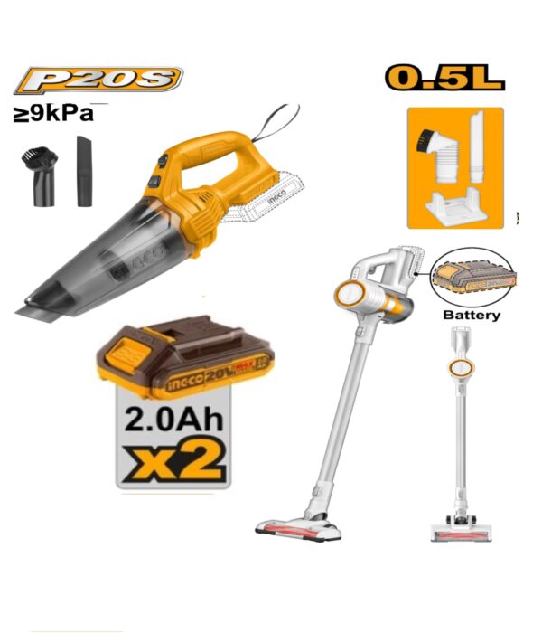 INGCO COMBO KIT Cordless Vacuum Cleaner 20V COSLI29832