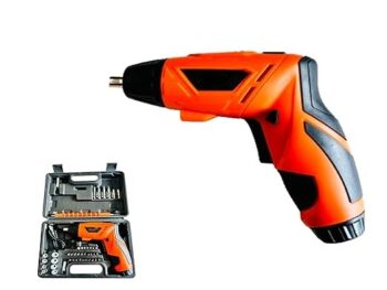 KROST Cordless ScrewDriver Kit 4.8V Rechargeable | Keyless Chuck | LED and Torch Light Drywall Screw Gun