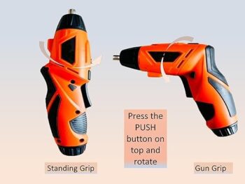 KROST Cordless ScrewDriver Kit 4.8V Rechargeable | Keyless Chuck | LED and Torch Light Drywall Screw Gun