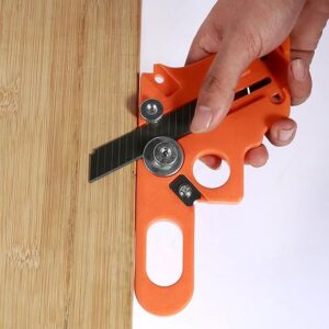 KROST Edge Banding Trimmer Manual Veneer Edge Trimmer Straight Edge Trimmer with 4 Circular Edge Scraper and 10 Blade