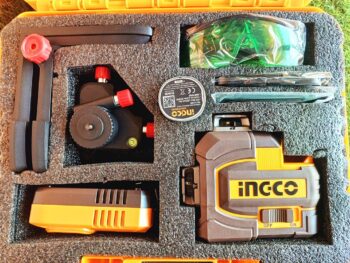 Ingco 16 V Cordless 3D Self Levelling Green Laser Line (HLL301201) 0-35m range