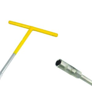 KROST T Type Spanner Chrome Finish With Rubber Grip