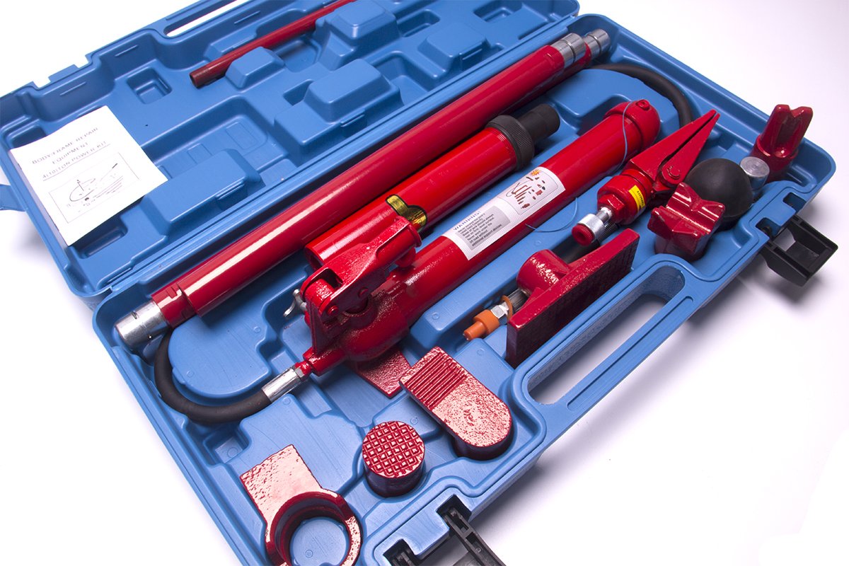 KROST 10 Ton Porta Power Hydraulic Jack Repair Kit Auto Shop Air Pump Lift Ram Body Frame Tool Heavy Set - Image 2