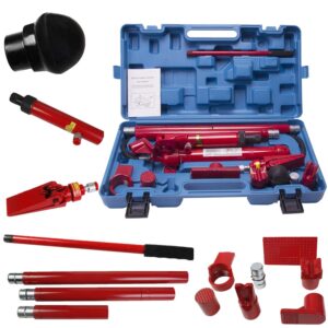 KROST 10 Ton Porta Power Hydraulic Jack Repair Kit Auto Shop Air Pump Lift Ram Body Frame Tool Heavy Set