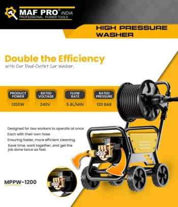 MAF PRO MPPW-1200 High Pressure Washer 1200w - Image 2