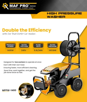 MAF PRO MPPW-1400 High Pressure Washer 1400w - Image 2