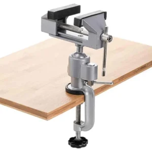 Universal Bench Vise Swivel 3” Table Vise Tilts Bench Clamp Vise Rotate 360°Work For Electric Drill, Grinder,Rotary Tool,Hobby and Jewelry Making and Metal Wood Working