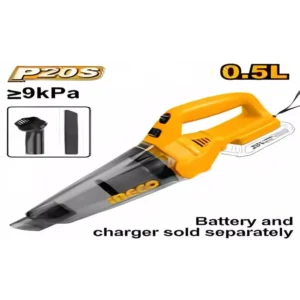 Ingco CVLI201261 Cordless Vacuum Cleaner 0.5L With The Required Accessories