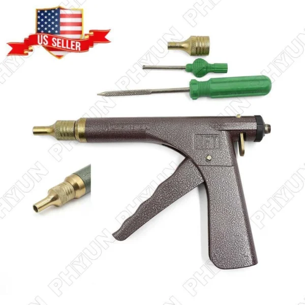 KROST Tubeless Car Wheel Vacuum Tyre Repair Tool Kit Vacuum Tire Repair Gun Kit with Mushroom Plugs