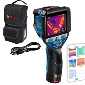 Bosch GTC 600 C Professional Thermal Imaging Camera (12V Battery, With App Function, Temperature Range: -20°C To +600°C, Resolution:256 X 192px, Protective Bag)