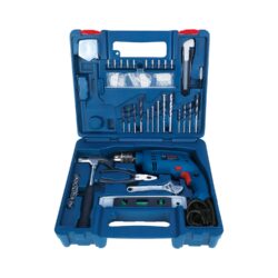 BOSCH Professional GSB 500 RE Corded-Electric Drill Tool Set,500 W Motor 100pc Tools Box Kit