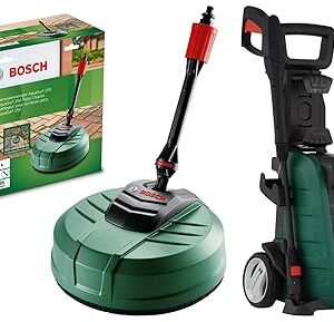 Bosch Aquatak 130 1700-Watt High Pressure Washer (Green)& Aquasurf 250 Patio Cleaner