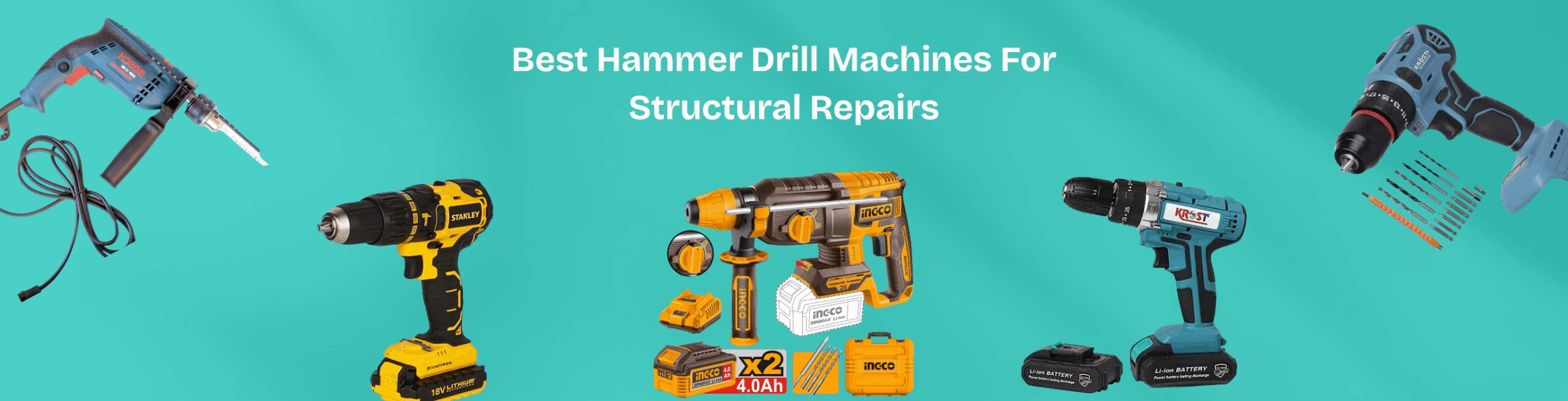 Best Hammer Drill Machines For Structural Repairs