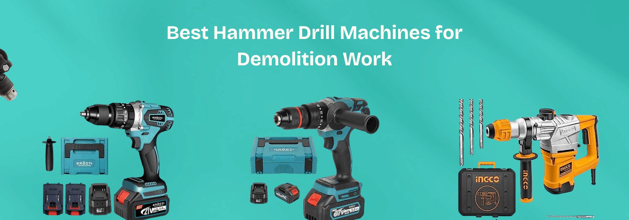 Best Hammer Drill Machines for Demolition Work