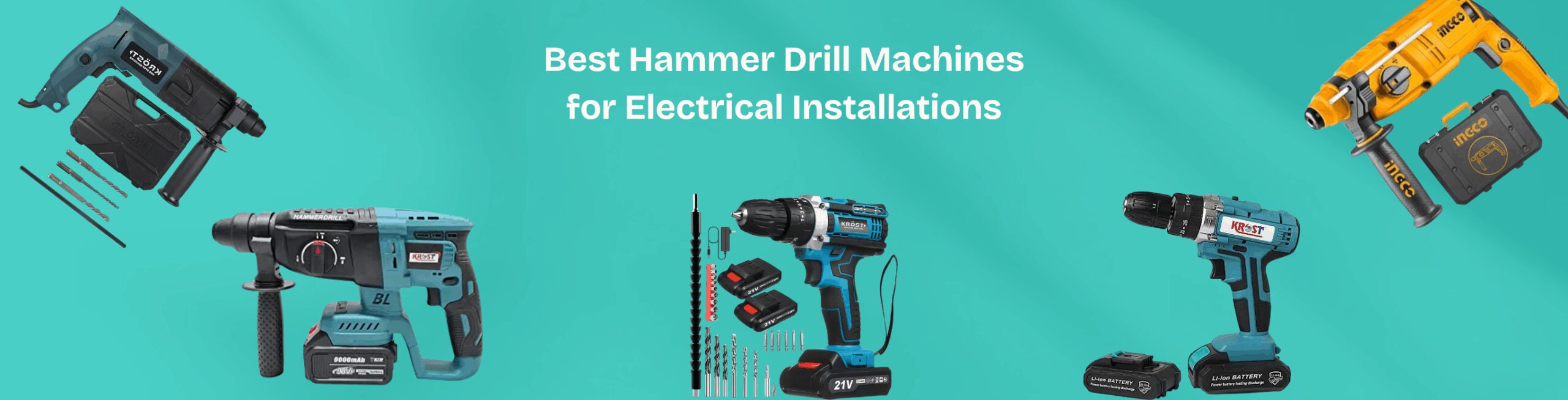 Best Hammer Drill Machines for Electrical Installations