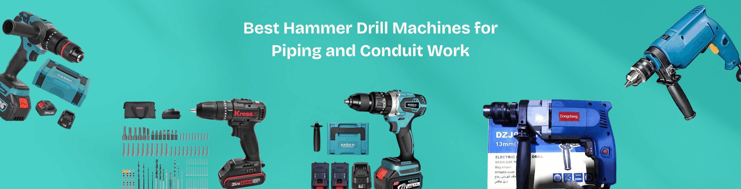 Best Hammer Drill Machines for Piping and Conduit Work