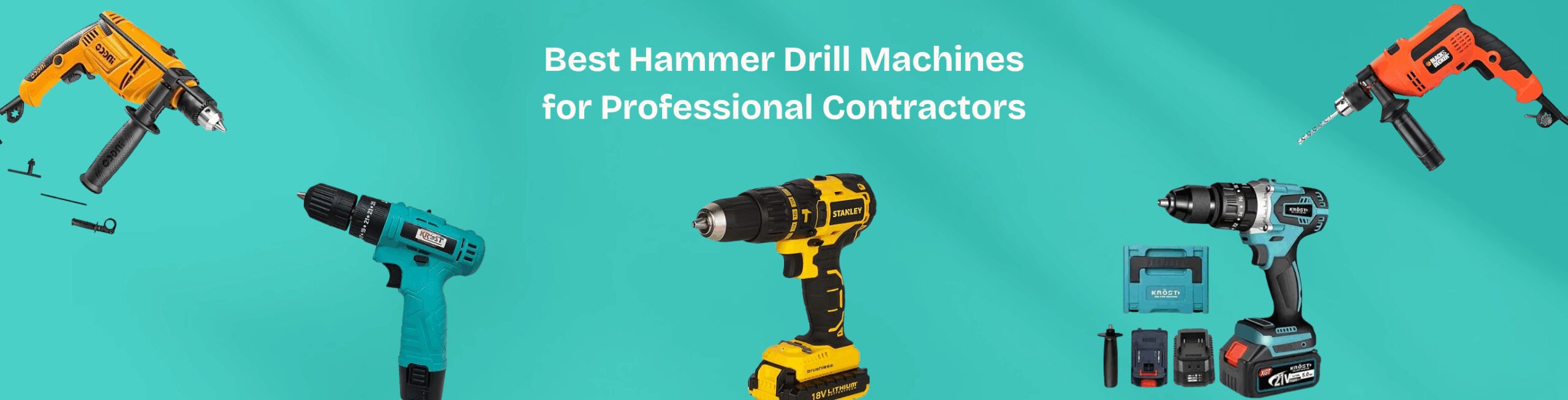 Best Hammer Drill Machines for Professional Contractors