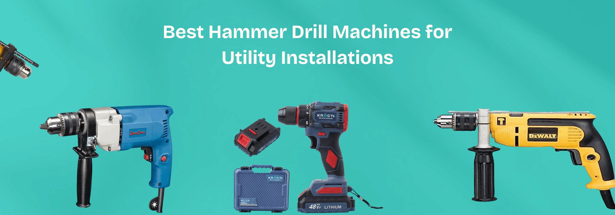 Best Hammer Drill Machines for Utility Installations