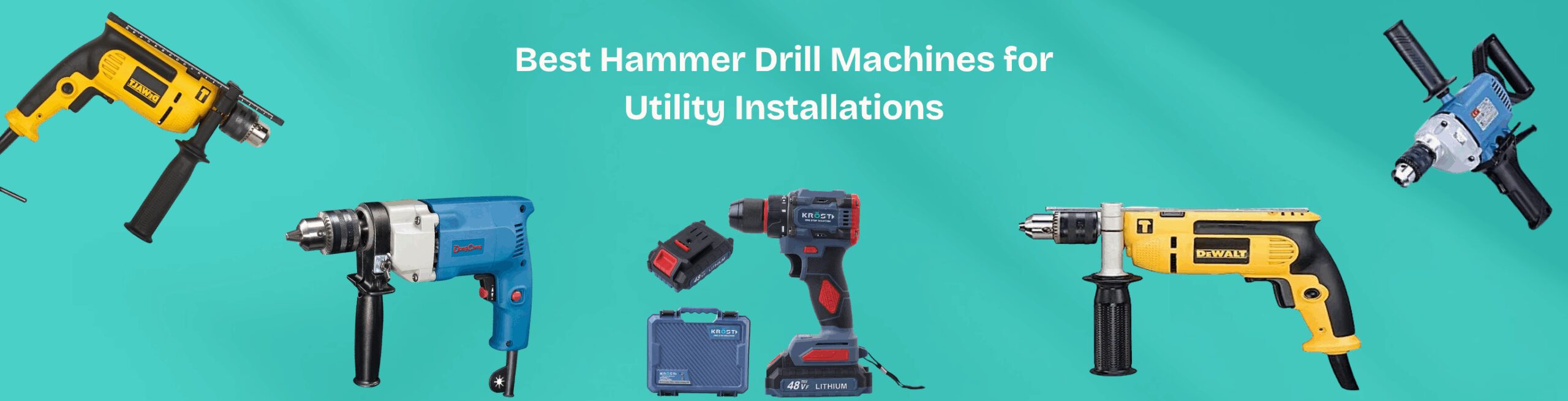 Best Hammer Drill Machines for Utility Installations