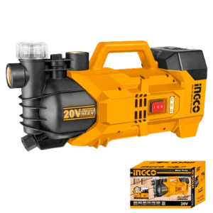 Ingco GWPLI201801 20V Lithium-Ion Water Pump with Dual Mode Control and LED Indicator
