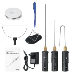KROST 3 in 1 Foam Cutter Electric Cutting Machine Pen Tools Kit, 100-240V /18W Styrofoam Cutting Pen with Electronic Voltage Transformer Adaptor