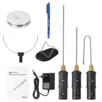 KROST 3 in 1 Foam Cutter Electric Cutting Machine Pen Tools Kit, 100-240V /18W Styrofoam Cutting Pen with Electronic Voltage Transformer Adaptor