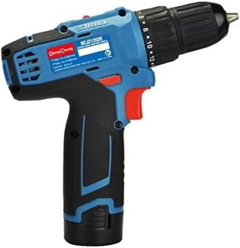 Dong Cheng Cordless Driver Drill Machine DCJZ1202E – 10.8V 2.0Ah x 2 Battery, 35Nm Torque, 10mm Chuck, 2-Speed (0-400/0-1500 RPM)