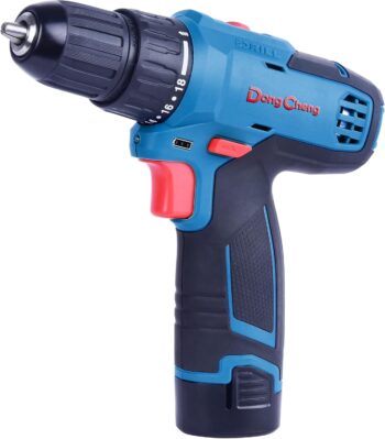 Dong Cheng Cordless Driver Drill Machine DCJZ1202E – 10.8V 2.0Ah x 2 Battery, 35Nm Torque, 10mm Chuck, 2-Speed (0-400/0-1500 RPM)