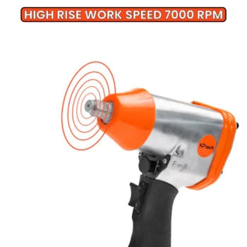 KP Tech Air impact wrench kit 312Nm(230ft)| 7000rpm | With 10pcs socket