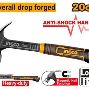 INGCO HCH81020L Claw Hammer 20oz Wooden Handle