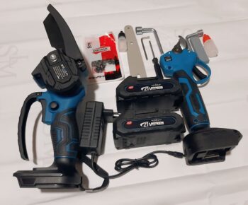 KROST PRO Series Multi-Use Combo Kit Chainsaw,Pruning Shear, Brushless Motor with 2 pcs Batteries and Fast Charger