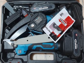 KROST PRO Series Multi-Use Combo Kit Chainsaw,Pruning Shear, Brushless Motor with 2 pcs Batteries and Fast Charger