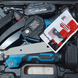 KROST PRO Series Multi-Use Combo Kit Chainsaw,Pruning Shear, Brushless Motor with 2 pcs Batteries and Fast Charger