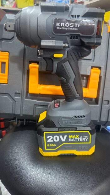 Krost New Hydra Series 1000Nm Cordless Impact Wrench with 15cell 6Amp Dual Batteries & Charger - Image 3