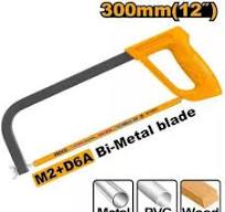 INGCO HHFS3058 Hacksaw Frame with 12″(300mm) Blade for Cutting Metal, Plastic, Wood