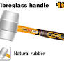 INGCO (HRUH8216) 450gm Rubber Head Hammer with Fiberglass Handle