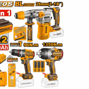 Ingco COSLI250281 20V Cordless 3 Pcs Combo Kit