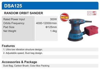 DONGCHENG DSA125 ORBITAL SANDER DONGCHENG DSA125 ORBITAL SANDER