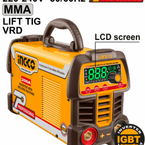 INGCO ING-MMA200691 220-240V 50-60Hz 200A Inverter MMA/TIG Lift Welding Machine