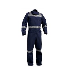 KROST Boiler Suit Coverall with Multiple Pockets | Flame Retardant Industrial Workwear | Reflective Tape Unisex Protective Overalls for Industrial Use