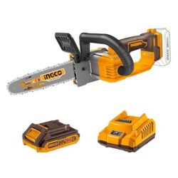 Ingco CGSLI20851 Battery Chainsaw with 8″ Guide Bar | Comes with Battery and Charger