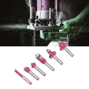 KROST 6 Pcs Router Bit Set Carbon steel Size 6 mm